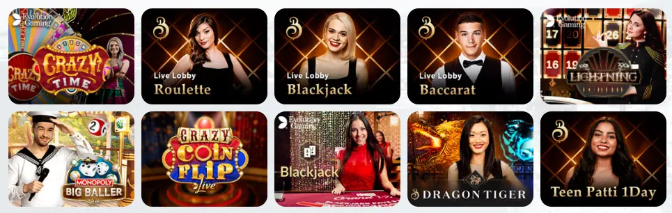 Jeux de casino en direct IgoBet Casino