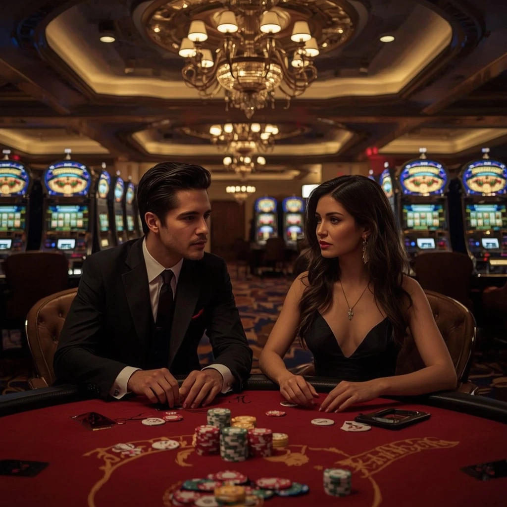Deux joueurs de poker dans un IgoBet Casino